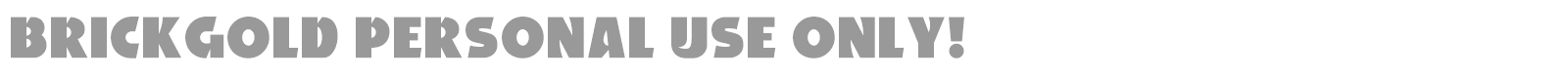 Brickgold font preview